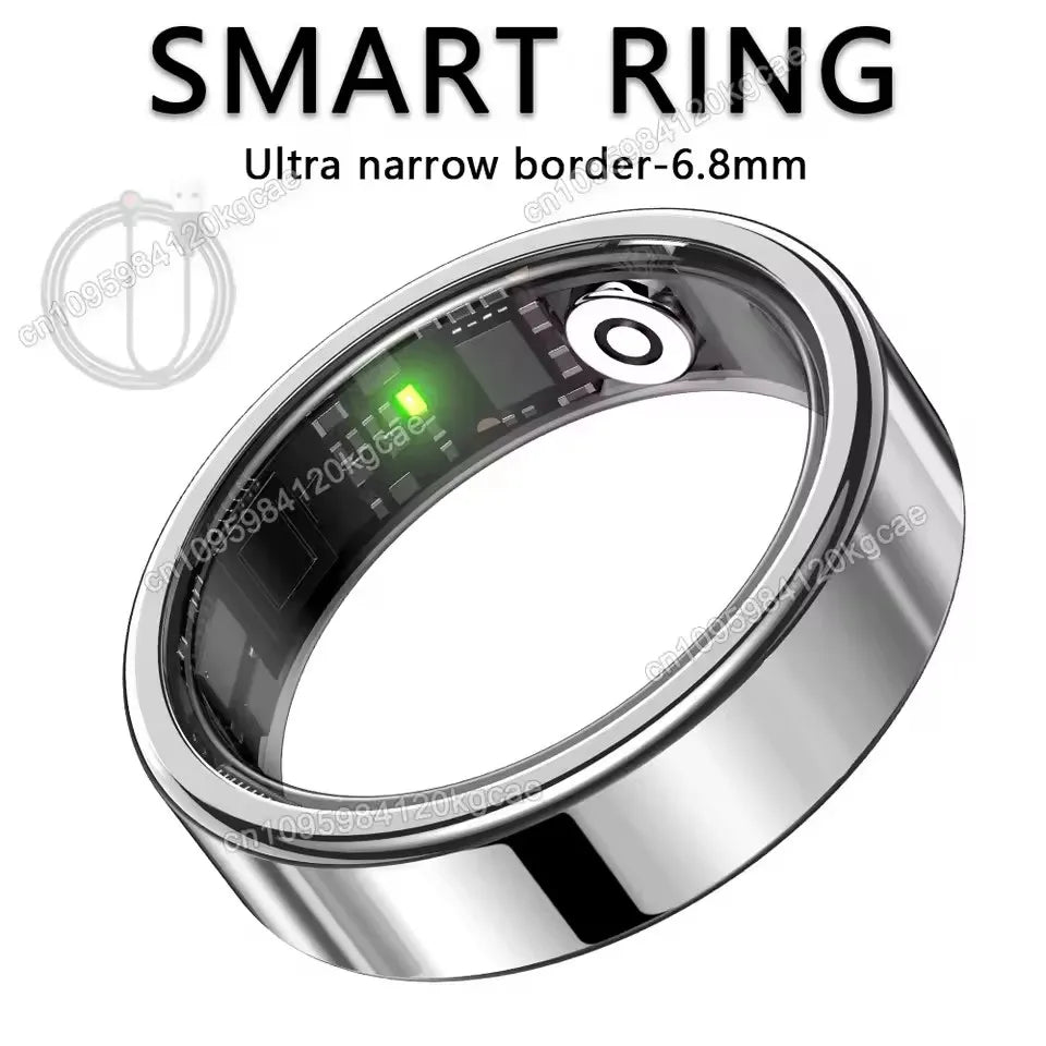 Smart Ring – Heart Rate, Sleep & Motion Tracking, IP68 Waterproof