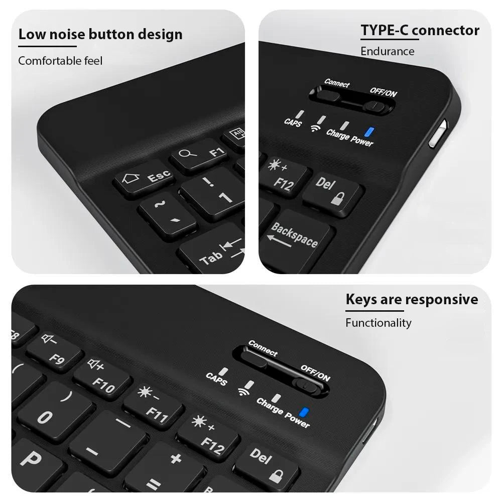 Bluetooth Wireless Keyboard – Mini Universal Keyboard for iPhone, iPad, Tablet & Laptop