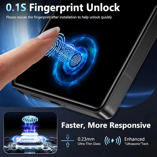 1-5PCS Unlock Privacy Easy Install Screen Protector For Samsung S26 Ultra S25 Edge S24 S23 Plus S22 S21 Anti Spy Tempered Glass
