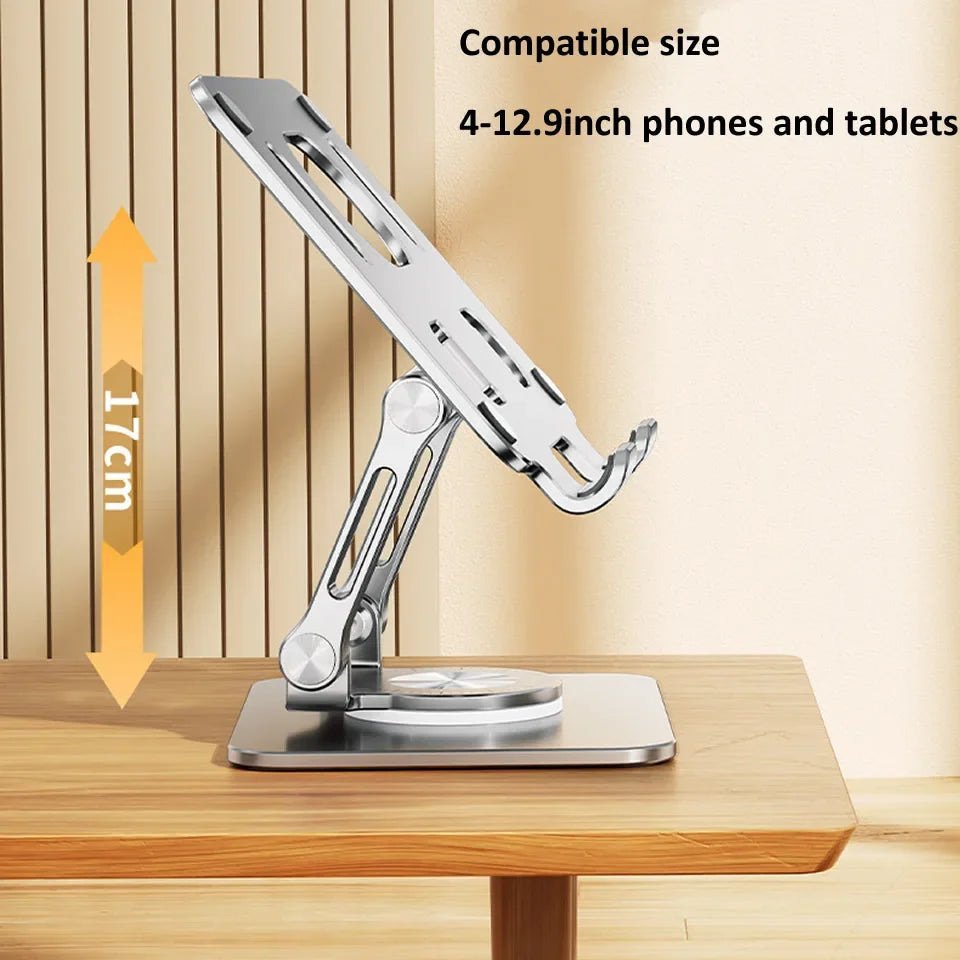 360° Rotating Tablet Stand – Adjustable Aluminium Holder for iPad Pro, Air & Mini