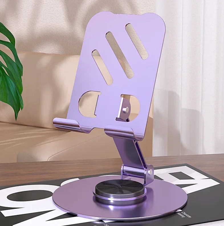 All-Metal 360° Rotating Phone Holder – Foldable Universal Bracket, Anti-Drop Design
