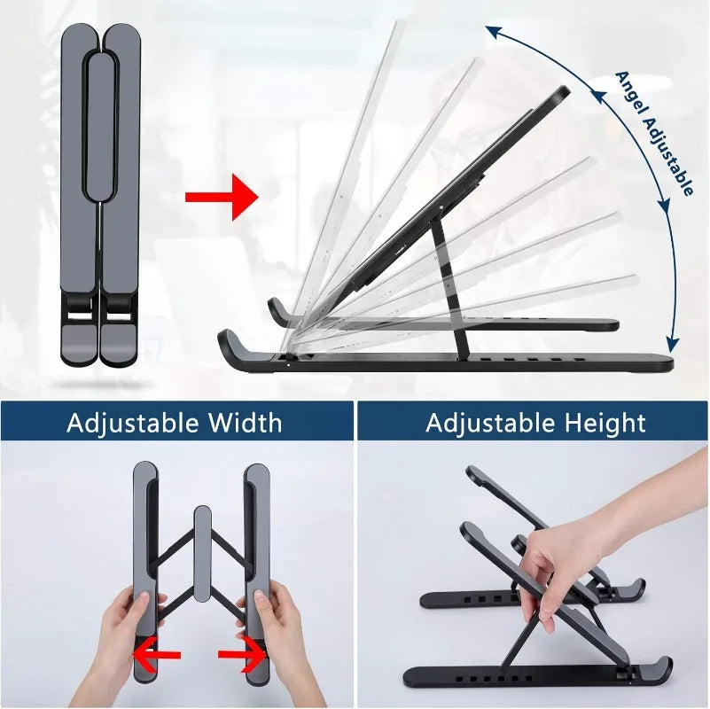 Foldable Laptop Stand – Portable Notebook Support Base for Desk Use