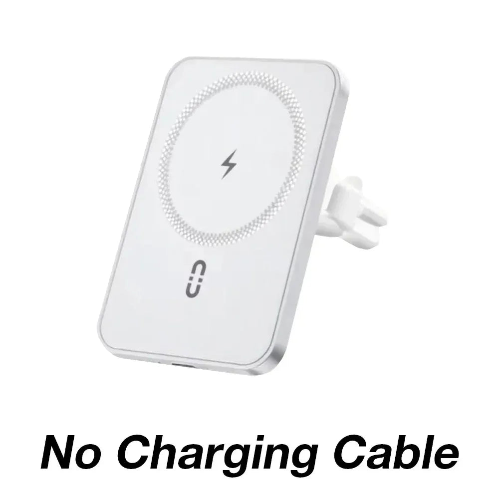 Magnetic Wireless Car Charger – MagSafe Compatible, Fast Charging, Air Vent Mount