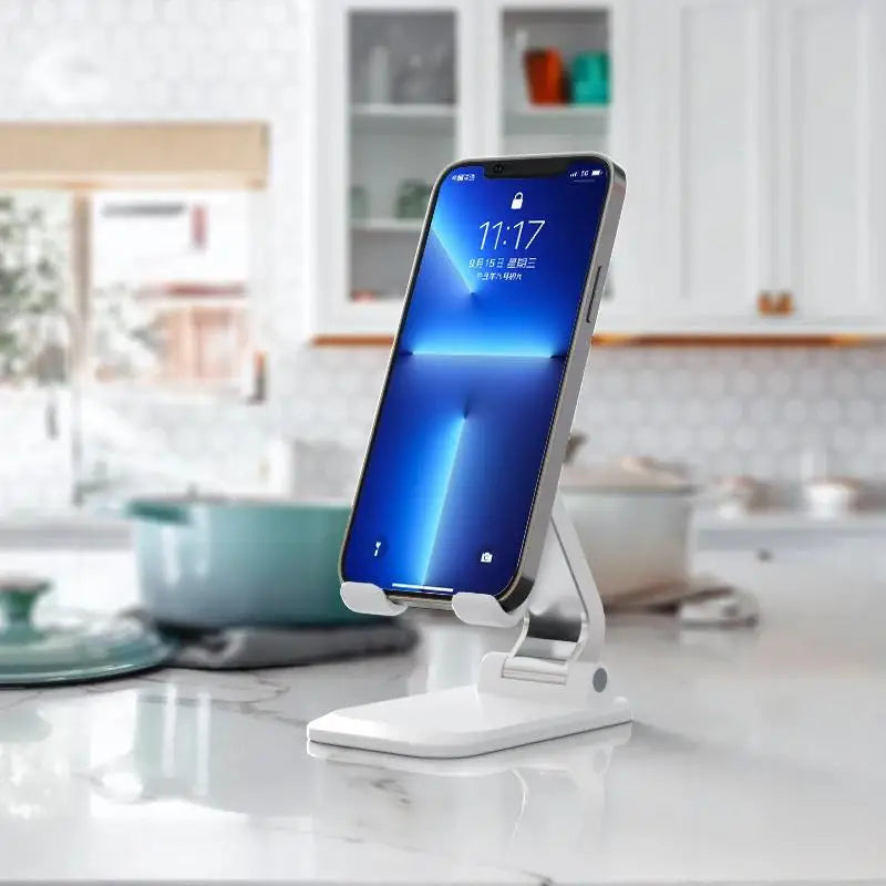 Foldable Desktop Phone & Tablet Stand – Portable Holder for iPhone, iPad & Smartphones