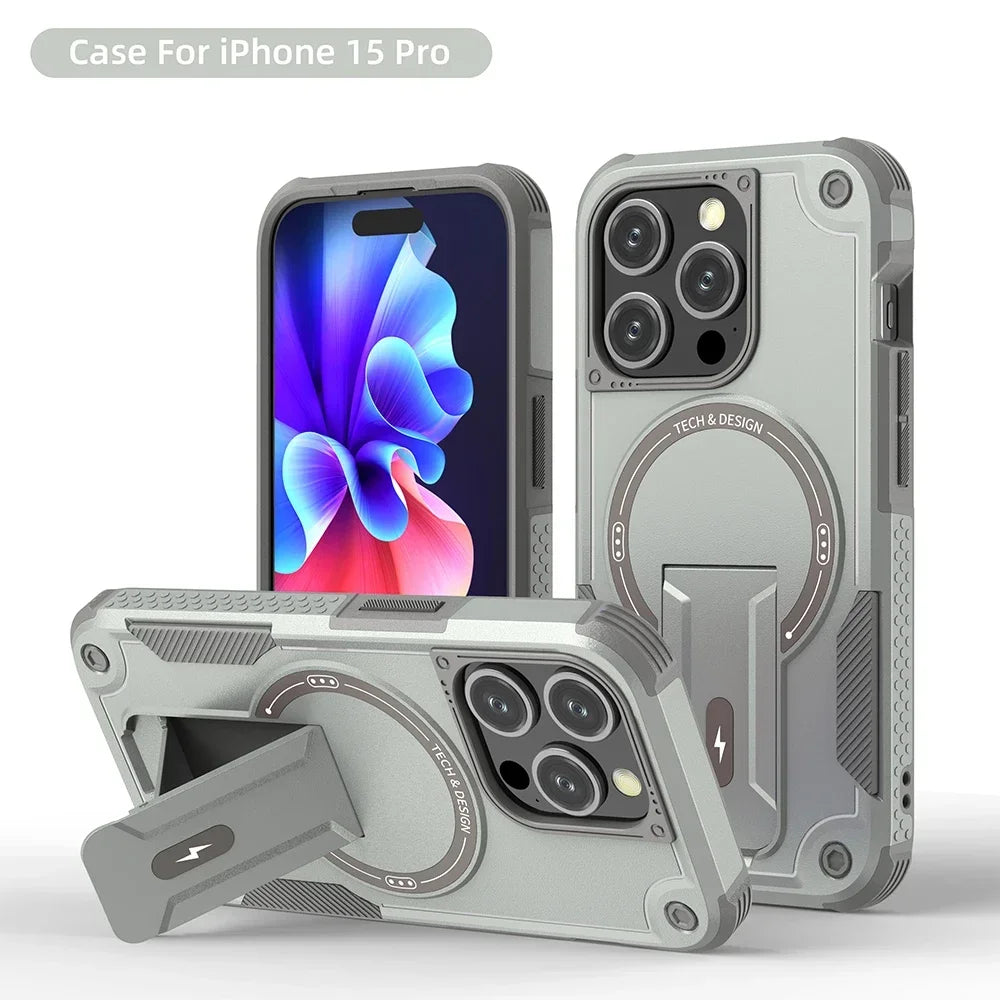 Invisible MagSafe Phone Case – Hard, Anti-Drop, Wireless Charging Compatible for iPhone 11–17 Pro Max