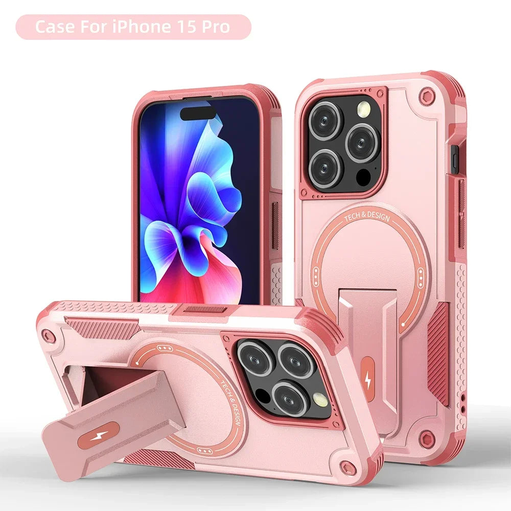 Invisible MagSafe Phone Case – Hard, Anti-Drop, Wireless Charging Compatible for iPhone 11–17 Pro Max