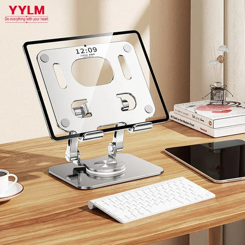 360° Rotating Tablet Stand – Adjustable Aluminium Holder for iPad Pro, Air & Mini
