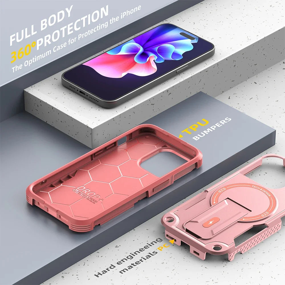 Invisible MagSafe Phone Case – Hard, Anti-Drop, Wireless Charging Compatible for iPhone 11–17 Pro Max
