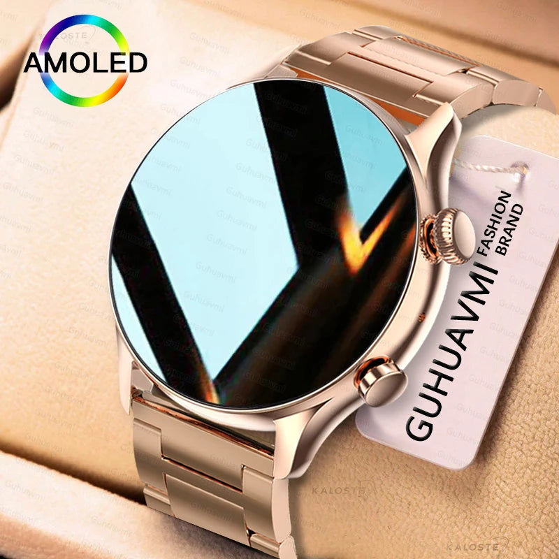 AMOLED Smartwatch – Bluetooth Calling, Heart Rate & IP68 Waterproof | Android & iOS
