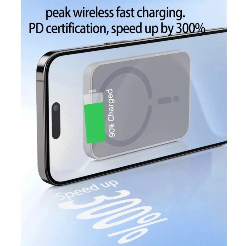 Magnetic Wireless Car Charger – MagSafe Compatible, Fast Charging, Air Vent Mount