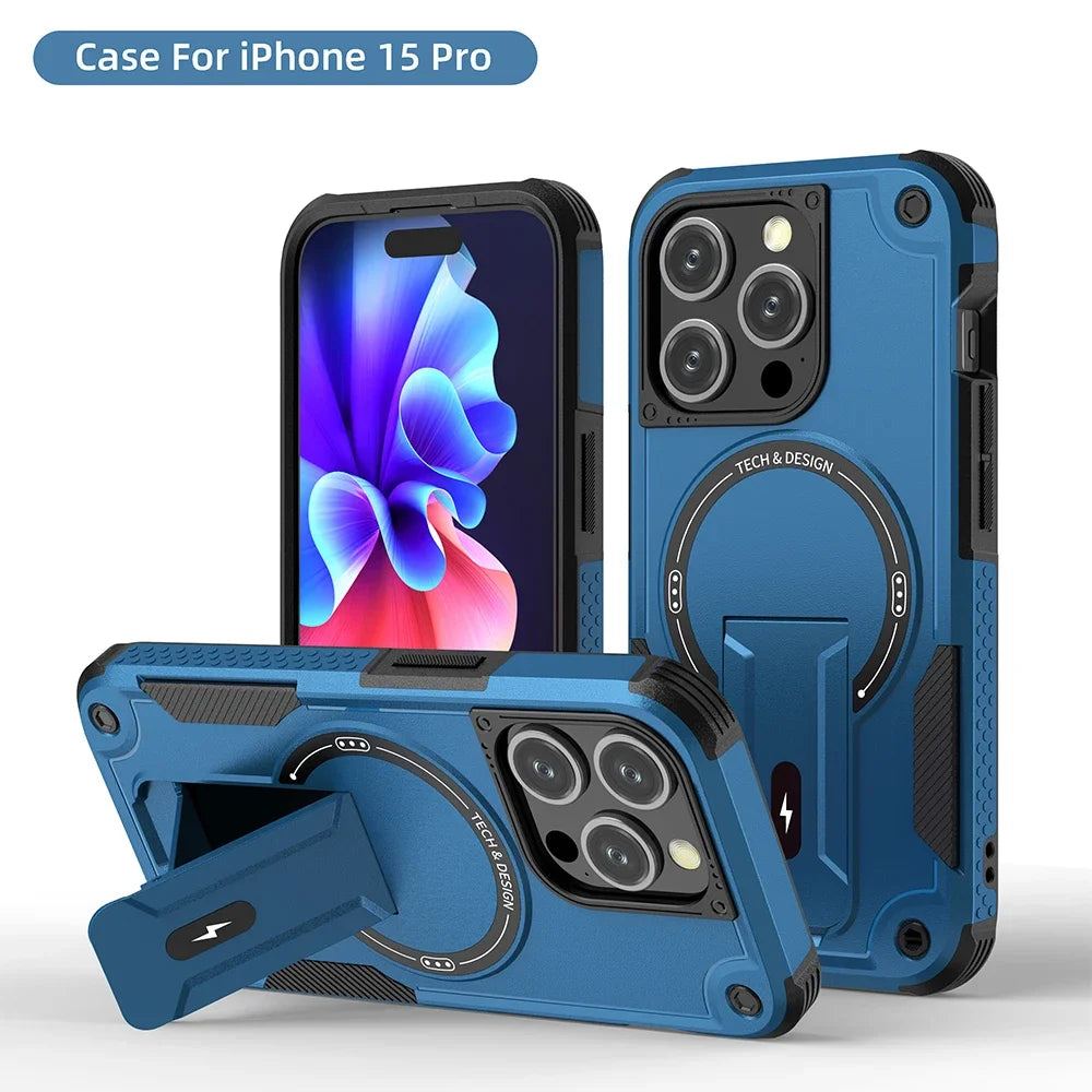 Invisible MagSafe Phone Case – Hard, Anti-Drop, Wireless Charging Compatible for iPhone 11–17 Pro Max