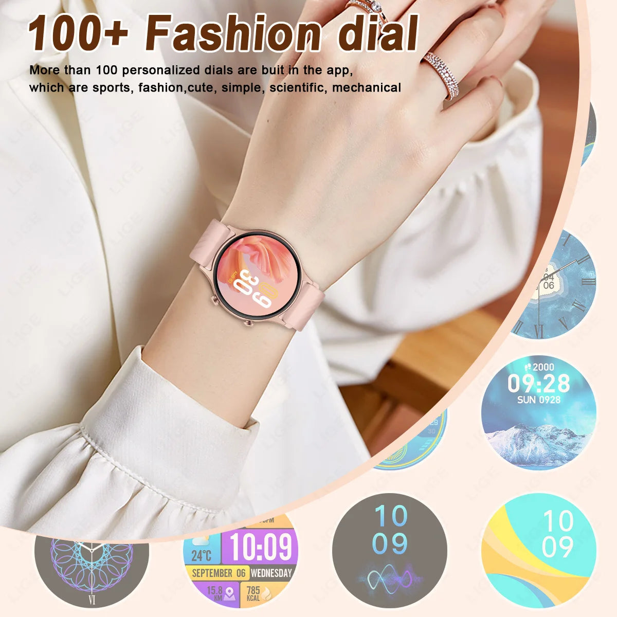 AMOLED Smartwatch – Bluetooth Calling, Heart Rate & IP68 Waterproof | Android & iOS
