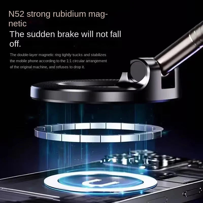 Magnetic Car Phone Holder – 360° Rotation, Strong Suction, Universal