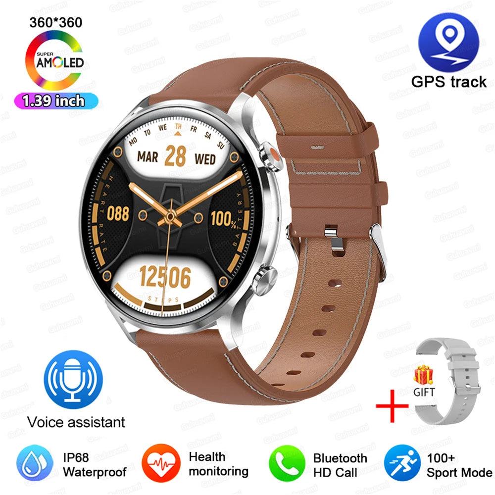 AMOLED Smartwatch – Bluetooth Calling, Heart Rate & IP68 Waterproof | Android & iOS