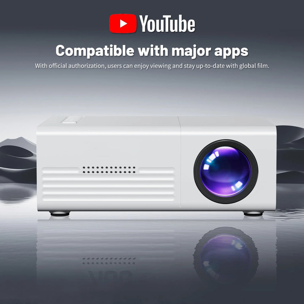 Mini Projector – WiFi & Bluetooth, HD Home Cinema & Outdoor Theatre