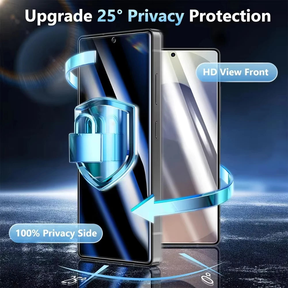1-5PCS Unlock Privacy Easy Install Screen Protector For Samsung S26 Ultra S25 Edge S24 S23 Plus S22 S21 Anti Spy Tempered Glass