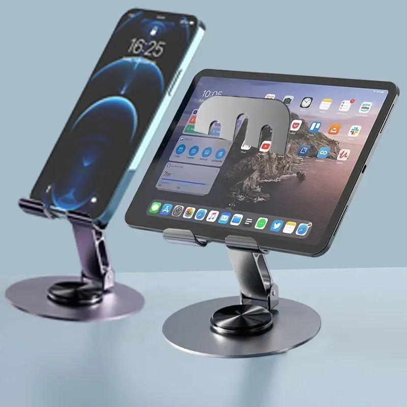 All-Metal 360° Rotating Phone Holder – Foldable Universal Bracket, Anti-Drop Design