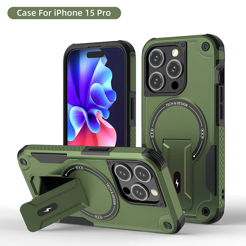 Invisible MagSafe Phone Case – Hard, Anti-Drop, Wireless Charging Compatible for iPhone 11–17 Pro Max