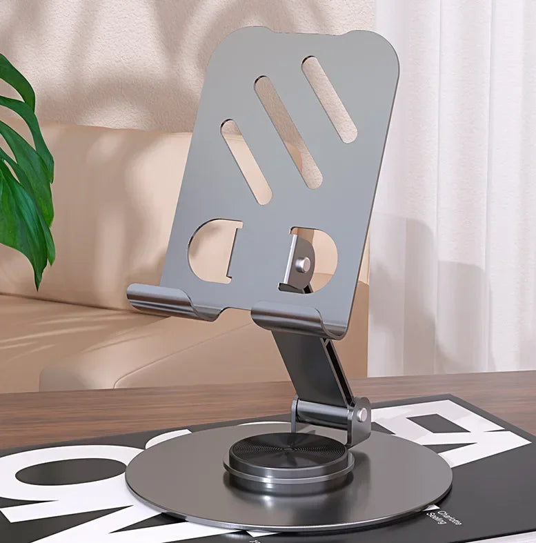 All-Metal 360° Rotating Phone Holder – Foldable Universal Bracket, Anti-Drop Design
