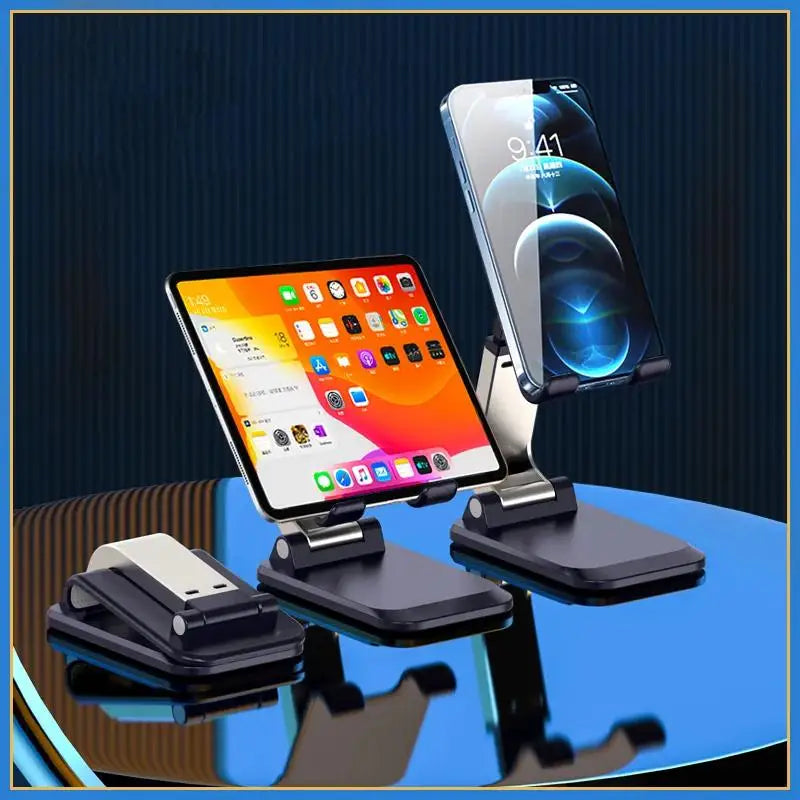Foldable Desktop Phone & Tablet Stand – Portable Holder for iPhone, iPad & Smartphones