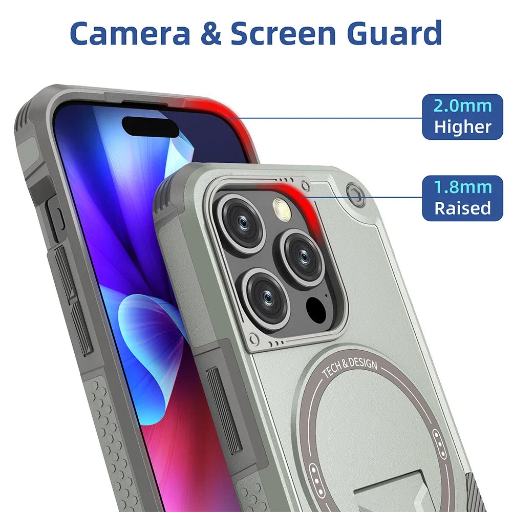Invisible MagSafe Phone Case – Hard, Anti-Drop, Wireless Charging Compatible for iPhone 11–17 Pro Max