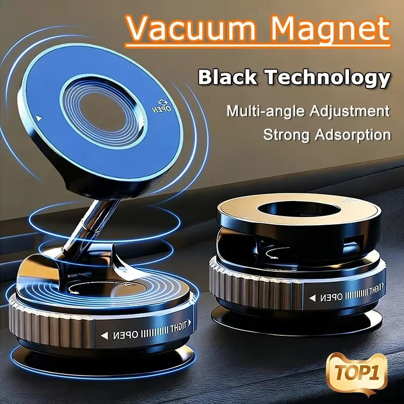 Magnetic Car Phone Holder – 360° Rotation, Strong Suction, Universal