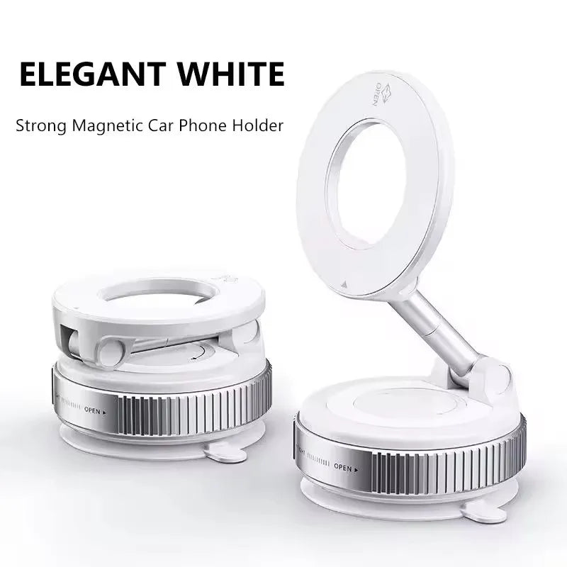 Magnetic Car Phone Holder – 360° Rotation, Strong Suction, Universal