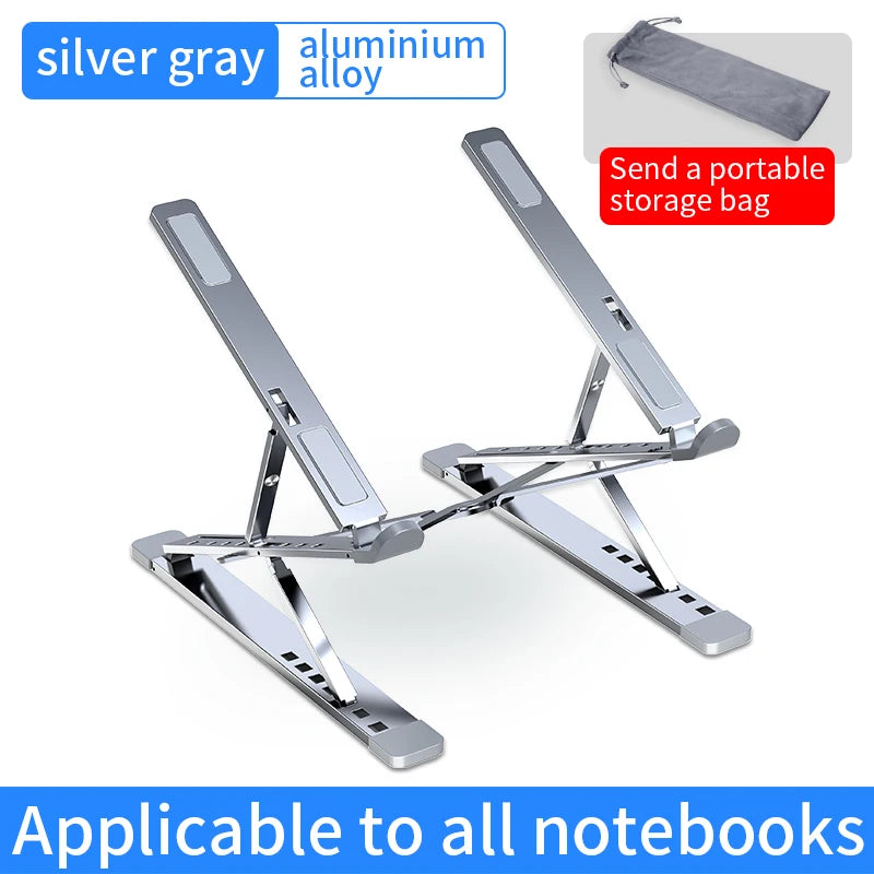 Aluminium Laptop Stand – Foldable, Adjustable & Portable | Compatible with MacBook