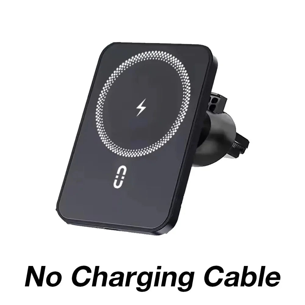 Magnetic Wireless Car Charger – MagSafe Compatible, Fast Charging, Air Vent Mount