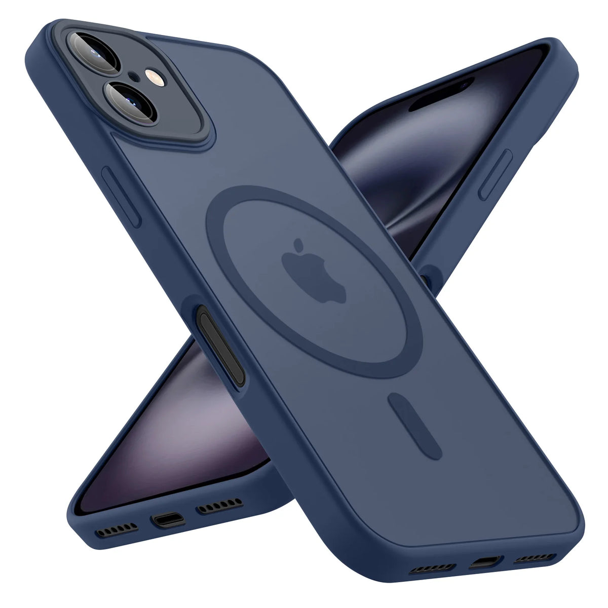 Frosted MagSafe Phone Case – Matte Transparent Magnetic Cover for iPhone 11–18 Pro Max