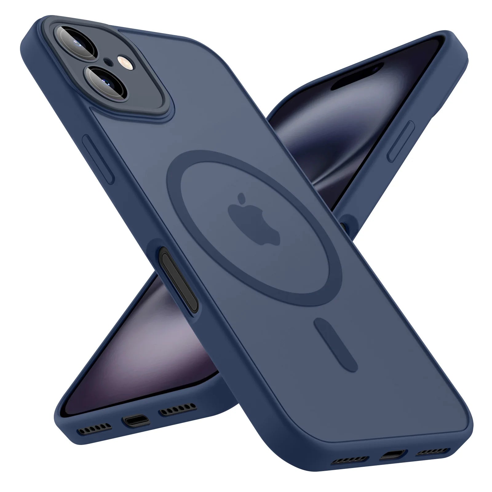 Luxury Frosted Phone Case For iPhone 18 17 17e 16e 16 15 14 13 12 11 Pro Max Plus For Magsafe Matte Transparent Magnetic Cover