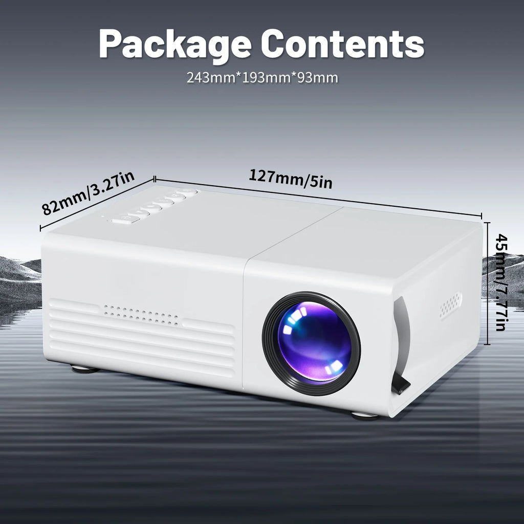 Mini Projector – WiFi & Bluetooth, HD Home Cinema & Outdoor Theatre