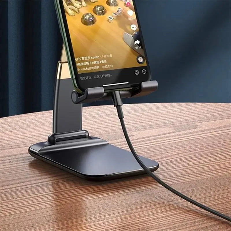 Foldable Desktop Phone & Tablet Stand – Portable Holder for iPhone, iPad & Smartphones